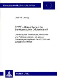 Book Cover for ESVP - Kernanliegen Der Bundesrepublik Deutschland? by ChiaPin Chang
