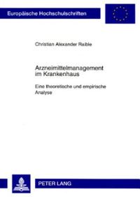 Book Cover for Arzneimittelmanagement Im Krankenhaus by Christian Alexander Raible