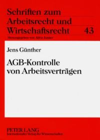 Book Cover for AGB-Kontrolle Von Arbeitsvertragen by Jens Günther