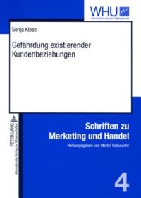 Book Cover for Gefaehrdung Existierender Kundenbeziehungen by Sonja Klose