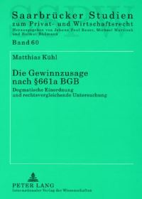 Book Cover for Die Gewinnzusage Nach § 661A BGB by Matthias Kühl