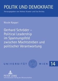 Book Cover for Gerhard Schröder by Nicole Kaspari