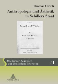 Book Cover for Anthropologie Und Åsthetik in Schillers Staat by Thomas Ulrich