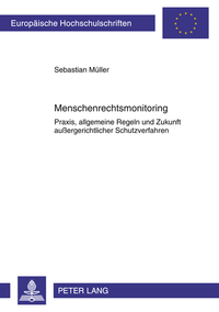 Book Cover for Menschenrechtsmonitoring by Sebastian Müller