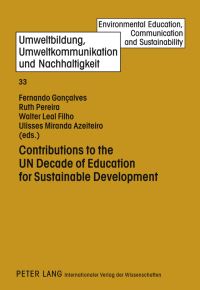 Book Cover for Contributions to the U.N. Decade of Education for Sustainable Development by Fernando Gonçalves
