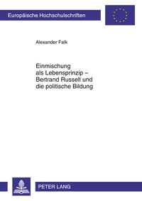 Book Cover for Einmischung Als Lebensprinzip - Bertrand Russell Und Die Politische Bildung by Alexander Falk