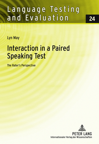 Book Cover for Interaction in a Paired Speaking Test by Lyn May