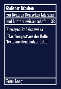 Book Cover for 'Flaschenpost' Aus Der Hölle by Krystyna Radziszewska