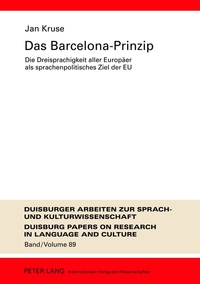Book Cover for Das Barcelona-Prinzip by Jan Kruse