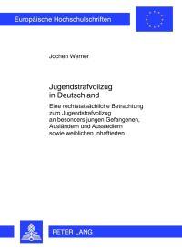 Book Cover for Jugendstrafvollzug in Deutschland by Jochen Werner