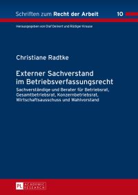Book Cover for Externer Sachverstand Im Betriebsverfassungsrecht by Christiane Radtke