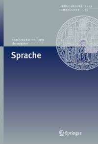Book Cover for Sprache by Ekkehard Felder