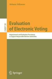 Book Cover for Evaluation of Electronic Voting by Melanie Volkamer