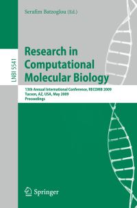 Book Cover for Research in Computational Molecular Biology Lecture Notes in Bioinformatics by Serafim Batzoglou