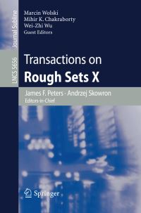 Book Cover for Transactions on Rough Sets X. Transactions on Rough Sets by James F Peters, Andrzej Skowron, Mihir Chakraborty, WeiZhi Wu, Marcin Wolski