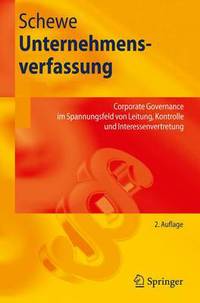 Book Cover for Unternehmensverfassung by Gerhard Schewe