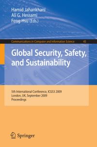 Book Cover for Global Security, Safety, and Sustainability by Hamid Jahankhani, Ali G Hessami, Feng Hsu