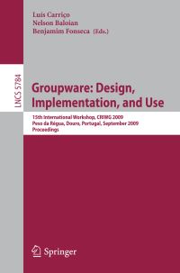 Book Cover for Groupware by International Workshop on Groupware, Luís M Carriço, Nelson Baloian, Benjamim Fonseca