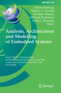 Book Cover for Analysis, Architectures and Modelling of Embedded Systems by IFIP TC10 Working Conference International Embedded Systems Symposium, Achim Rettberg
