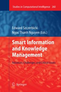 Book Cover for Smart Information and Knowledge Management by Edward Szczerbicki, Ngoc Thanh Nguyen