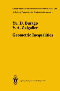Book Cover for Geometric Inequalities by Yurii D Burago, Viktor A Zalgaller