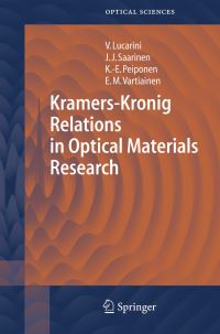 Book Cover for Kramers-Kronig Relations in Optical Materials Research by Valerio Lucarini, Jarkko J Saarinen, KaiErik Peiponen, Erik M Vartiainen