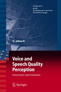 Book Cover for Voice and Speech Quality Perception by Ute Jekosch