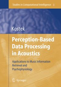 Book Cover for Perception-Based Data Processing in Acoustics by Bozena Kostek