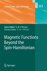 Book Cover for Magnetic Functions Beyond the Spin-Hamiltonian by David Michael P Mingos, R Boca