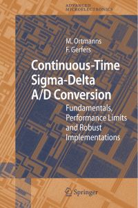 Book Cover for Continuous-Time Sigma-Delta A/D Conversion by F Gerfers, M Ortmanns
