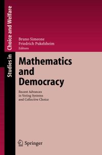 Book Cover for Mathematics and Democracy by Bruno Simeone, Friedrich Pukelsheim