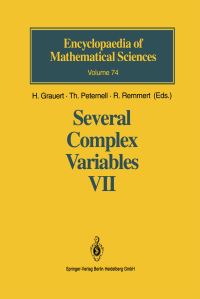 Book Cover for Several Complex Variables VII by H Grauert, F Campana, Thomas Peternell, G Dethloff, R Remmert, H Grauert, Thomas Peternell, R Remmert