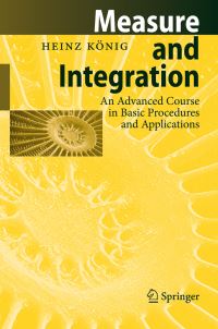 Book Cover for Measure and Integration by Heinz König