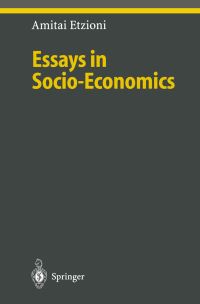 Book Cover for Essays in Socio-Economics by Amitai Etzioni