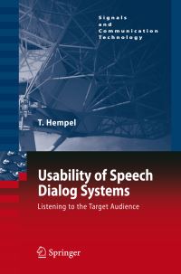 Book Cover for Usability of Speech Dialog Systems by Thomas Hempel
