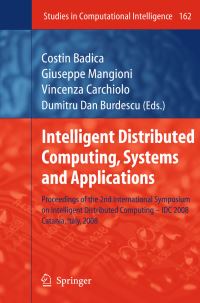 Book Cover for Intelligent Distributed Computing, Systems and Applications by Costin Badica, Giuseppe Mangioni, Vincenza Carchiolo, Dumitru Dan Burdescu