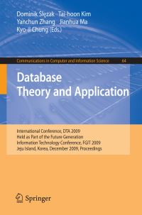 Book Cover for Database Theory and Application by Dominik Slezak, Yanchun Zhang