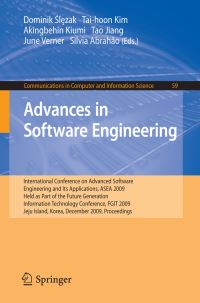 Book Cover for Advances in Software Engineering by Dominik Slezak, Taihoon Kim, Akingbehin Kiumi, Tao Jiang, June Verner, Silvia Abrahao