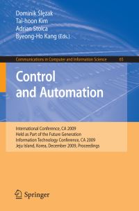 Book Cover for Control and Automation by Dominik Slezak, Taihoon Kim, Adrian Stoica, ByeongHo Kang