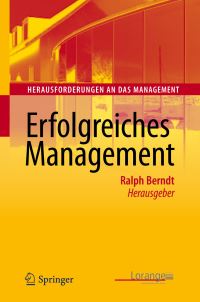 Book Cover for Erfolgreiches Management by Ralph Berndt