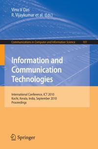 Book Cover for Information and Communication Technologies by Vinu V Das, R Vijaykumar
