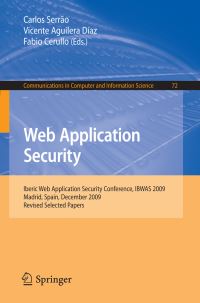 Book Cover for Web Application Security by Iberic Web Application Security Conference, Carlos Serrão, Vicente Aguilera, Fabio Cerullo