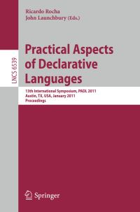 Book Cover for Practical Aspects of Declarative Languages by PADL Symposium, Ricardo Rocha, John Launchbury