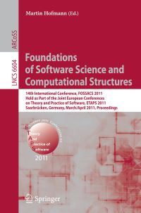 Book Cover for Foundations of Software Science and Computational Structures by FOSSACS Conference, Martin Hofmann, ETAPS Conference