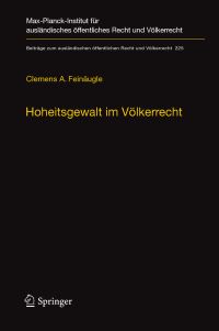 Book Cover for Hoheitsgewalt Im Völkerrecht by Clemens A Feinäugle