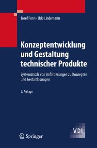 Book Cover for Konzeptentwicklung Und Gestaltung Technischer Produkte by Josef Ponn, Udo Lindemann