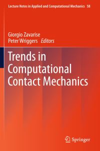 Book Cover for Trends in Computational Contact Mechanics by Giorgio Zavarise, Peter Wriggers