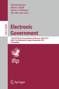 Book Cover for Electronic Government by EGOV Conference, Marijn Janssen, IFIP WG 85
