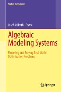 Book Cover for Algebraic Modeling Systems by Josef Kallrath