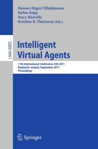 Book Cover for Intelligent Virtual Agents by IVA Conference, Hannes Högni Vilhjálmsson